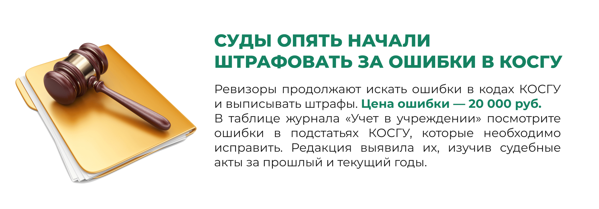 Суды опять начали штрафовать за ошибки в КОСГУ